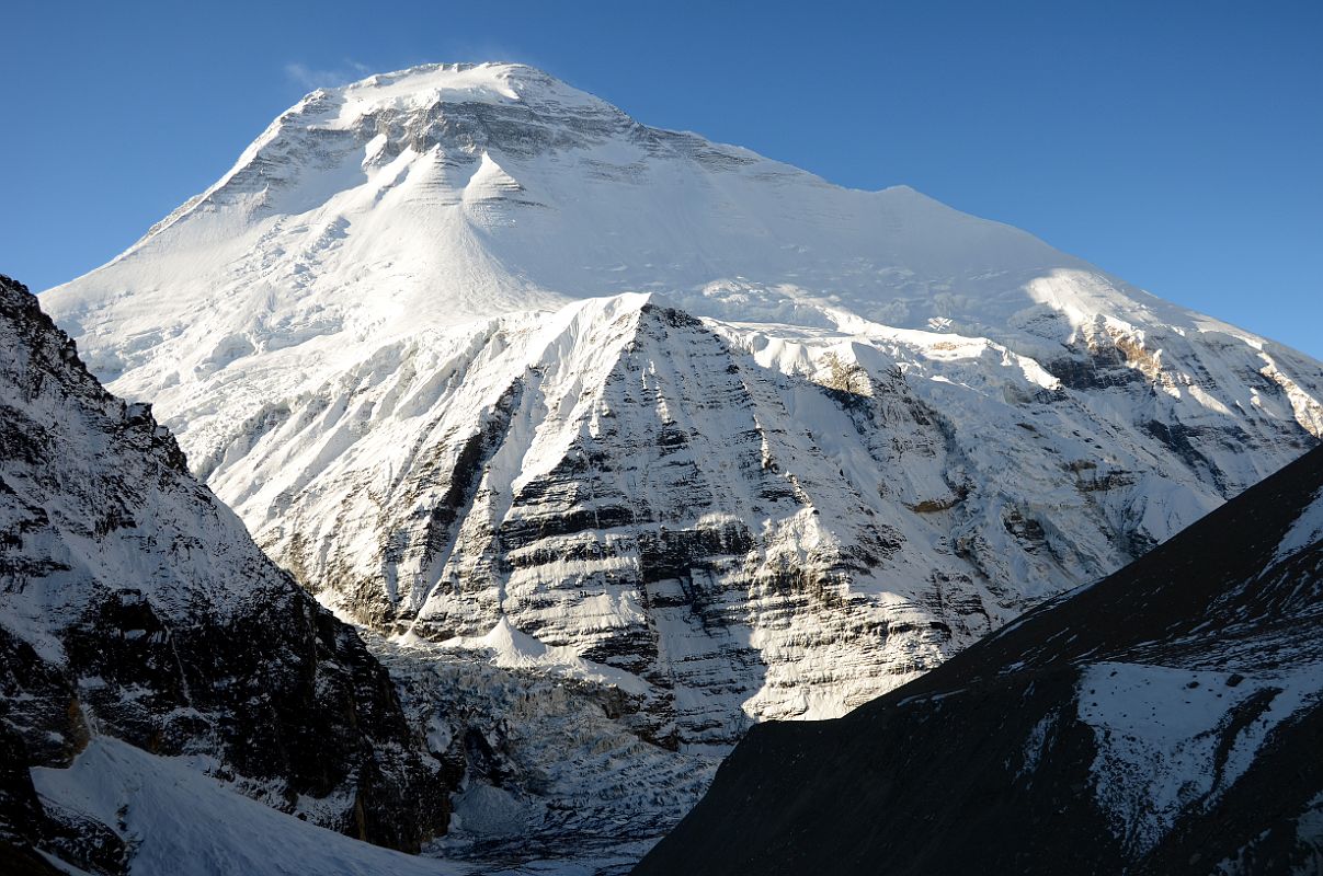 01 Dhaulagiri North Face and Dhaulagiri Glacier From Between French Pass and Dhaulagiri Base Camp Around Dhaulagiri 